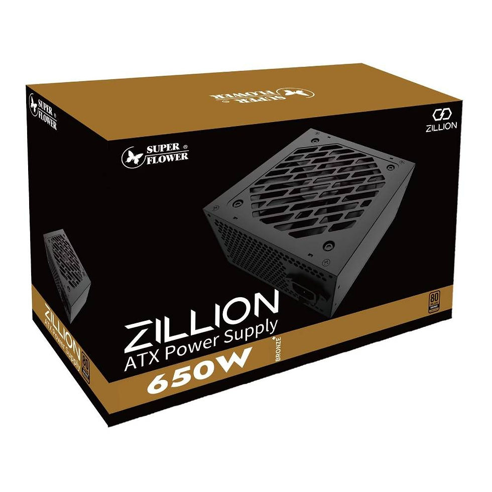 ภาพขนาดย่อ: พาวเวอร์ซัพพลาย Super Flower ZILLION 650W Bronze (SF-650Z12DB)