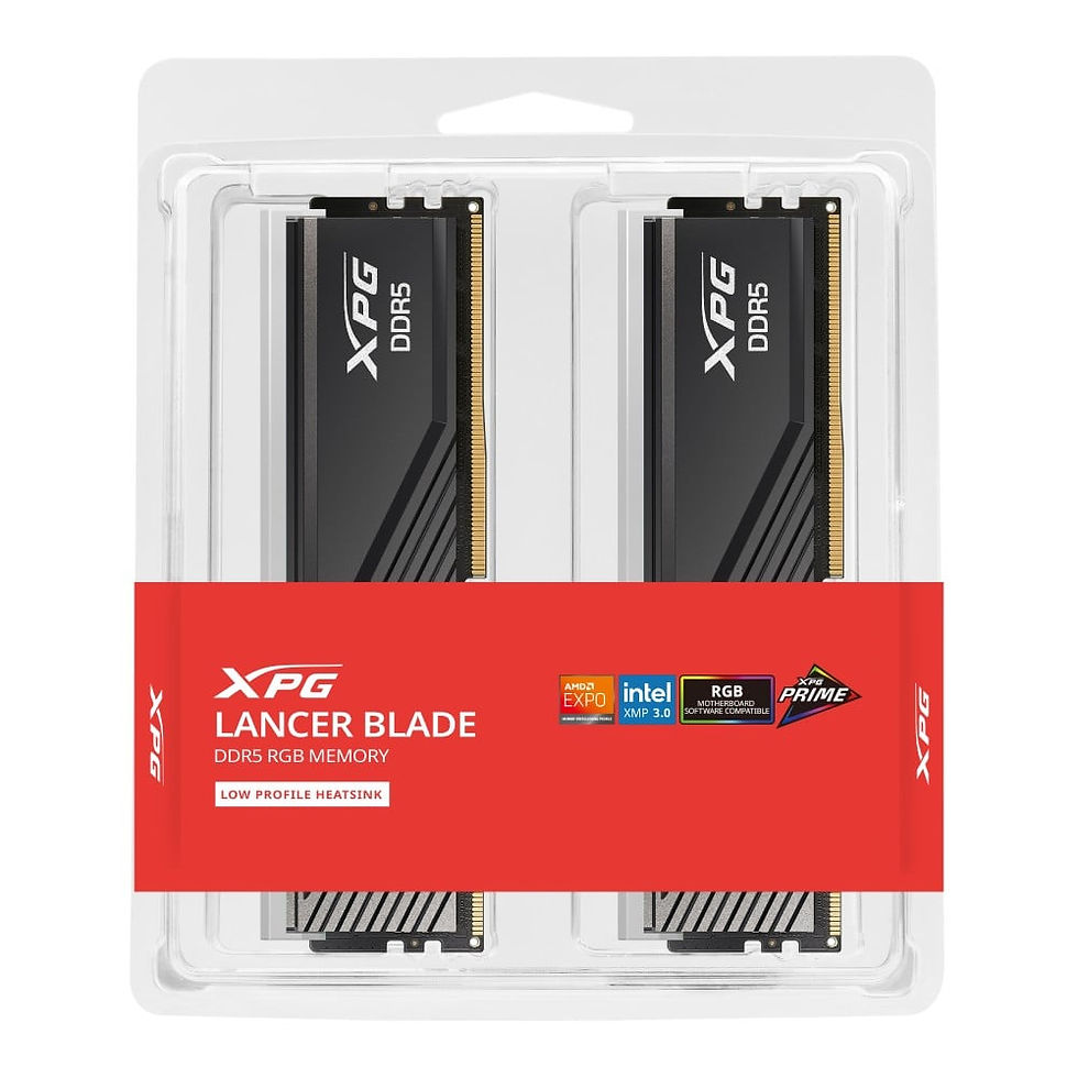 ภาพขนาดย่อ: แรมพีซี ADATA XPG LancerBlade RGB DDR5 32GB/6000MHz.(2x16GB) CL36 - Black