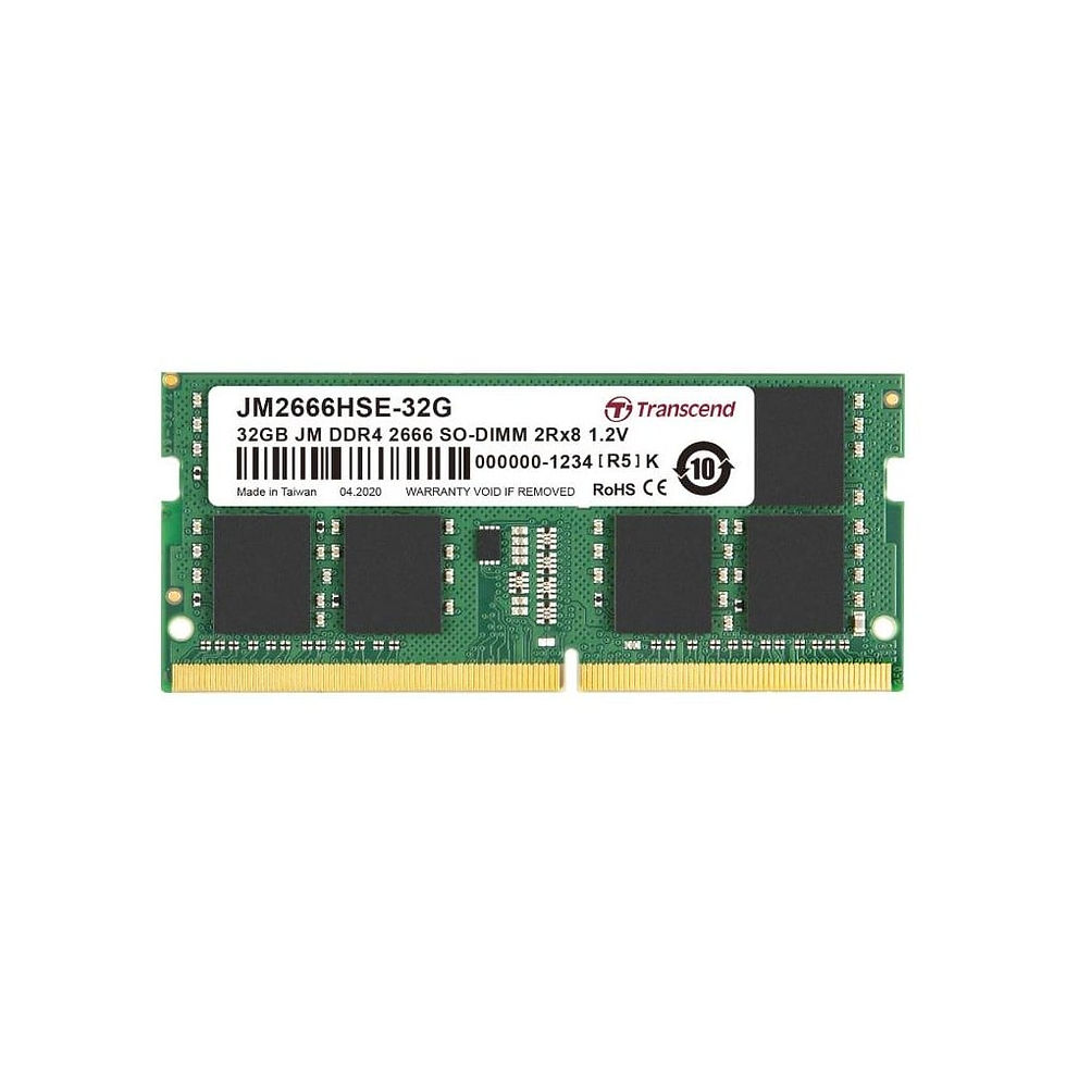 ภาพขนาดย่อ: แรมโน้ตบุ๊ค Transcend Ram Notebook DDR4 32GB/2666MHz. CL19 (JM2666HSE-32G)