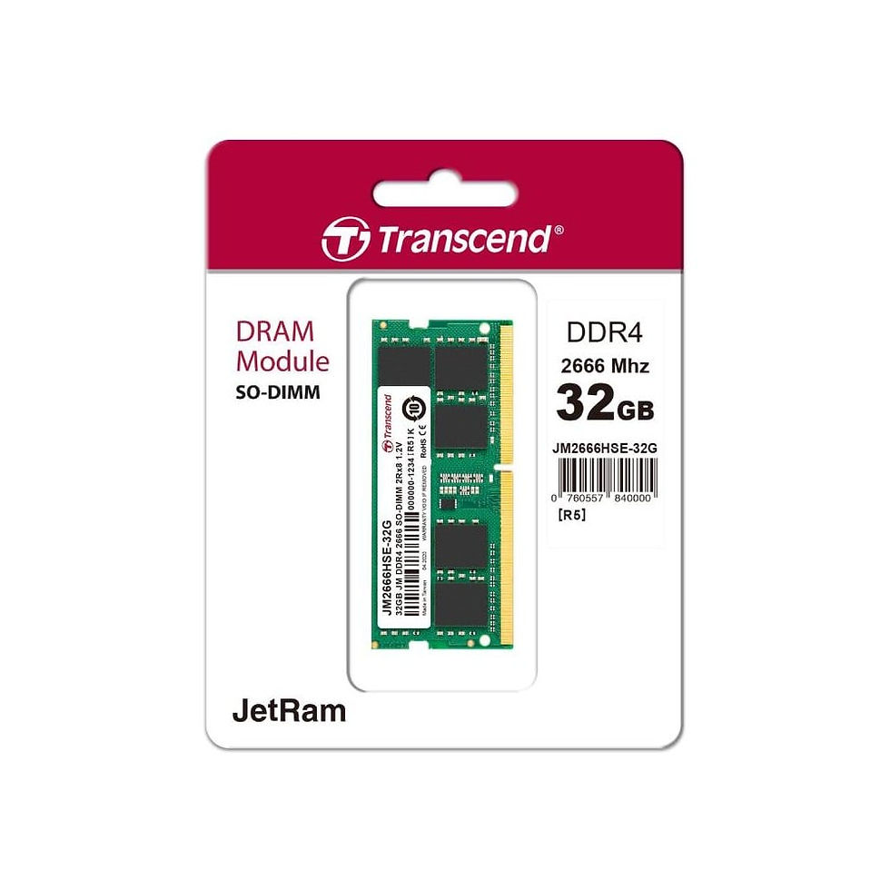 Thumbnail: แรมโน้ตบุ๊ค Transcend Ram Notebook DDR4 32GB/2666MHz. CL19 (JM2666HSE-32G)