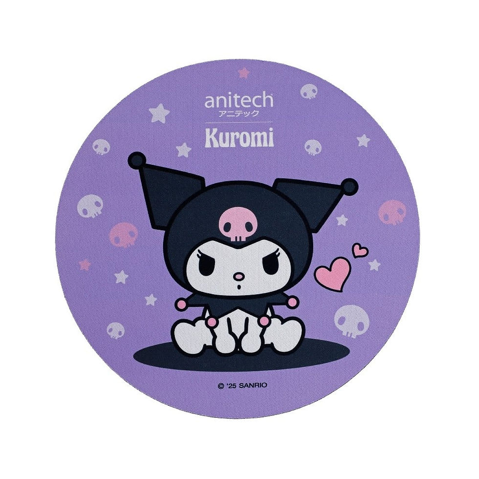 縮圖：Anitech x Sanrio เมาส์ไร้สาย+แผ่นรองเมาส์ KU-WMP01-PU Purple