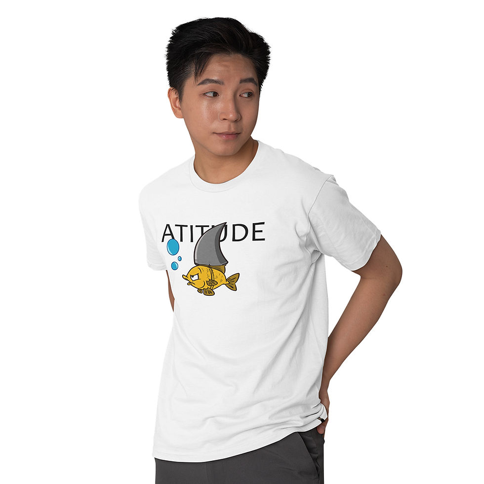 Miniatura: Camiseta Masculina Peixe Atitude Tubarão