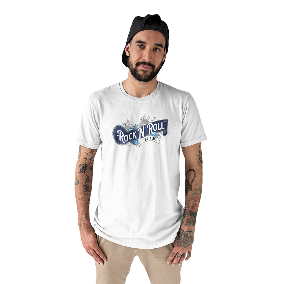 Miniatura: Camiseta Masculina Only Rock N' Roll Vintage Vinyl Hipsters