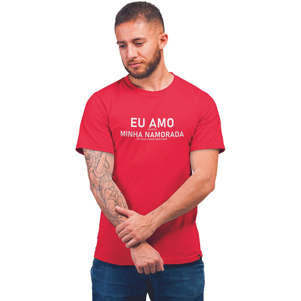 Miniatura: Camiseta Masculina Eu Amo Minha Namorada