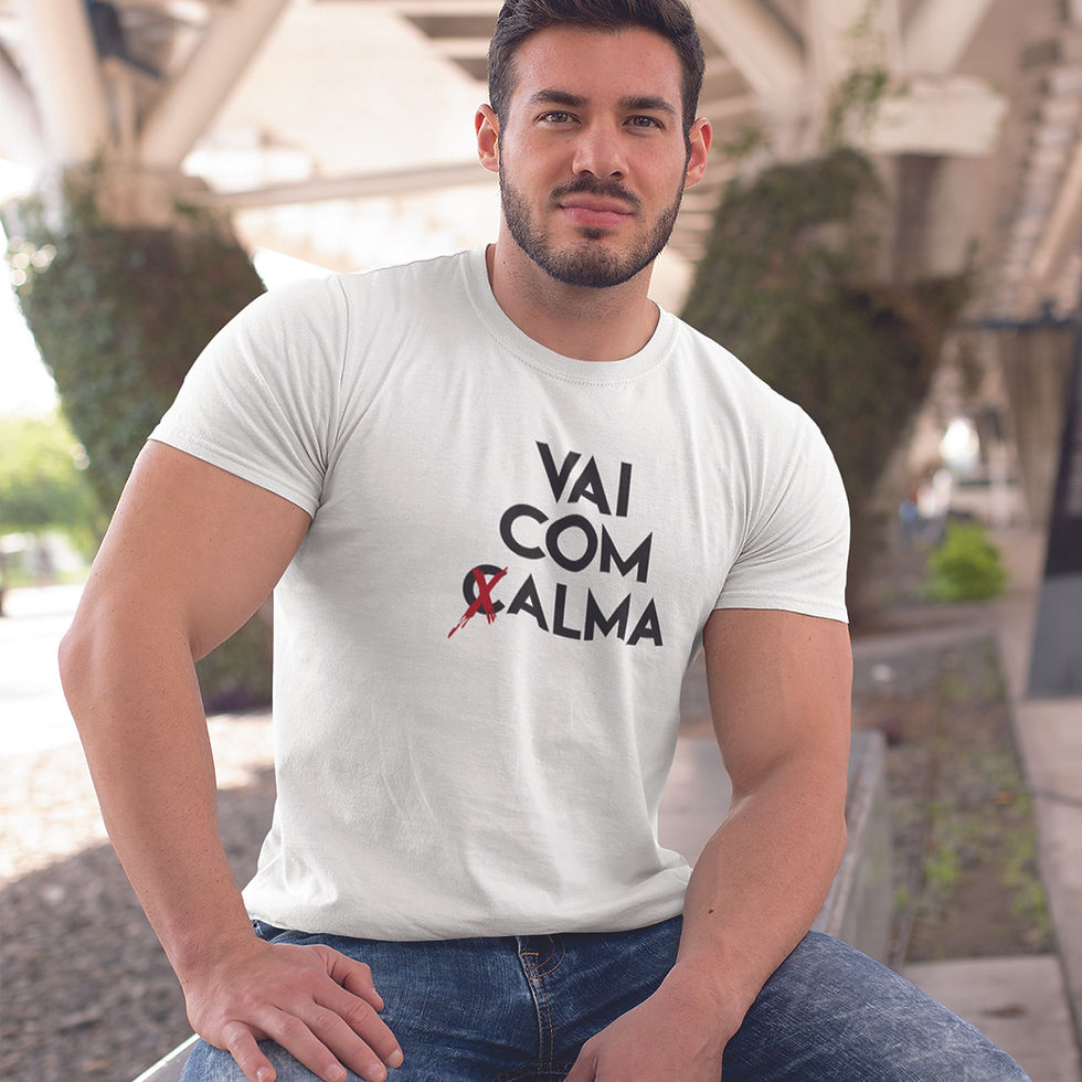 Miniatura: Camiseta Masculina Vai com Calma Vai com Alma