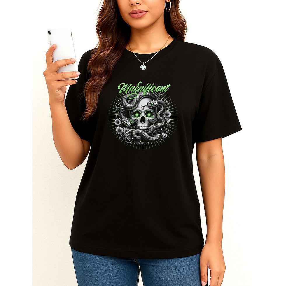 Miniatura: Camiseta Caveira e Cobras Magnificent