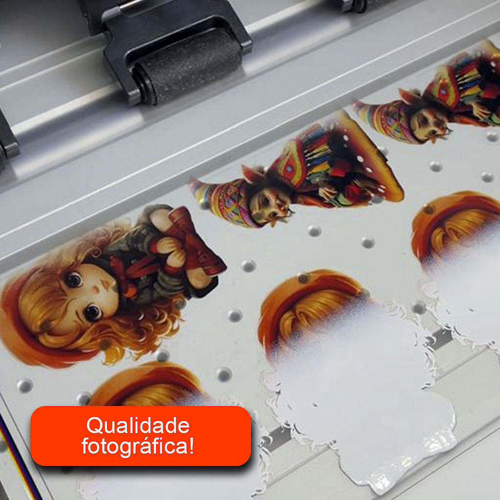 Miniatura: Folha Impressa DTF A4 28x20cm Estampa Termocolante