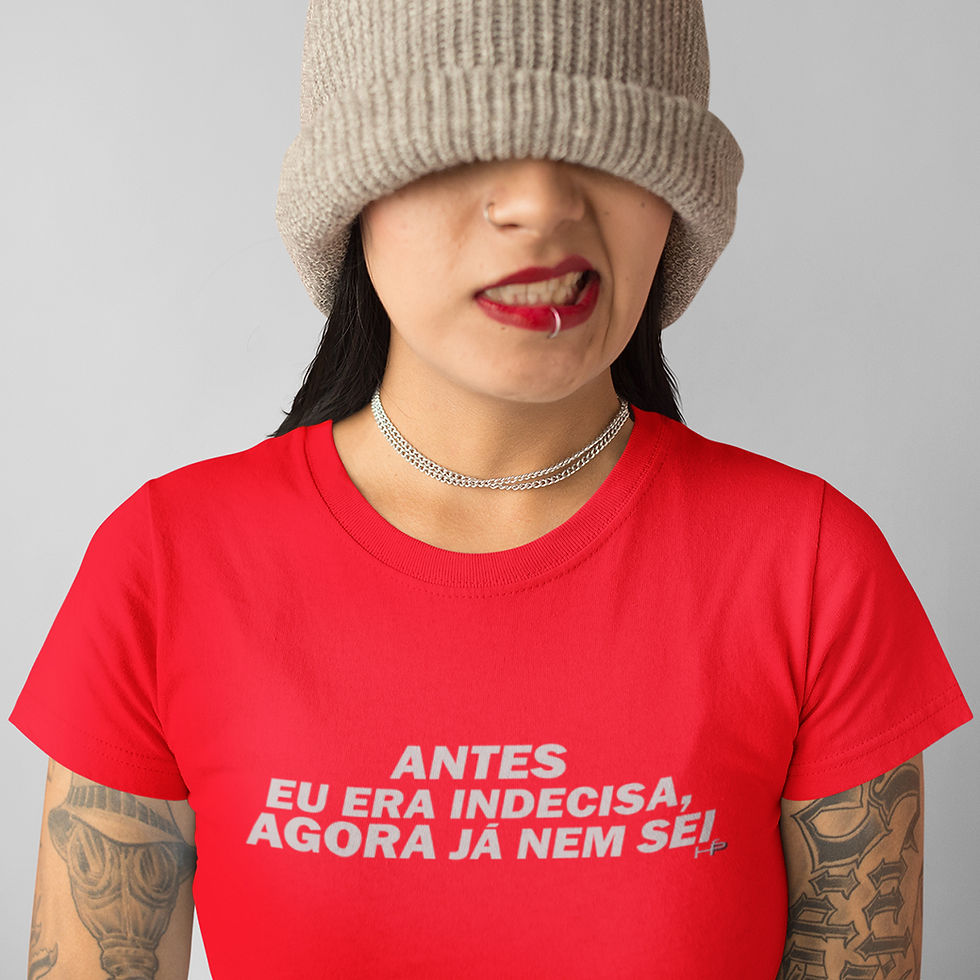 Miniatura: Camiseta Feminina  Antes Era Indecisa  Agora Já Não BabyLook