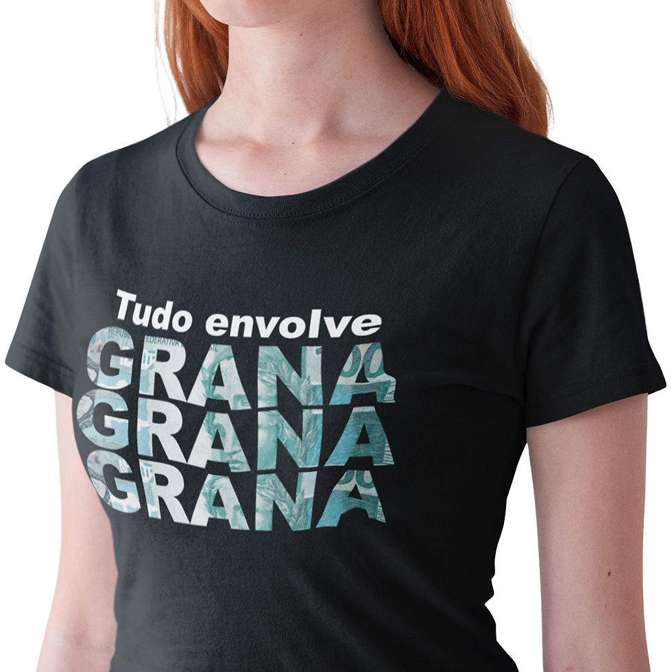 Miniatura: Camiseta Feminina Tudo Envolve Grana Preta