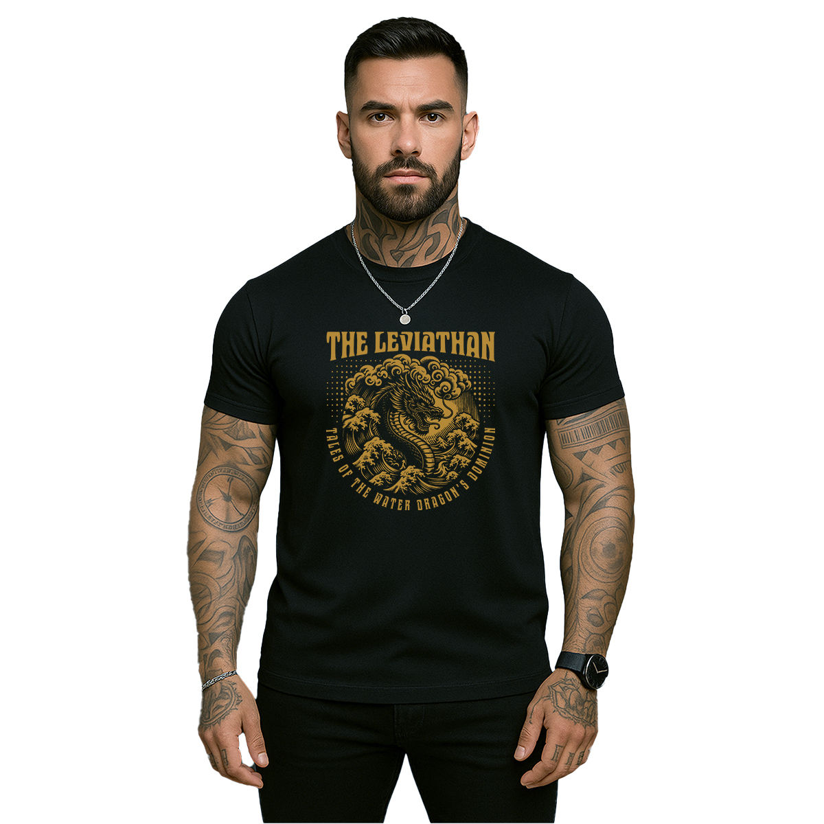 Camiseta Leviathan Dragão do Mar Algodão Premium