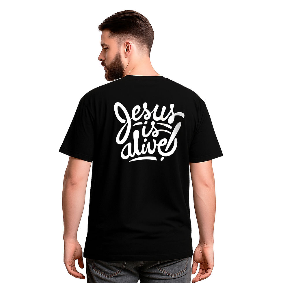 Miniatura: Camiseta Jesus is Alive Frente e Costas Premium