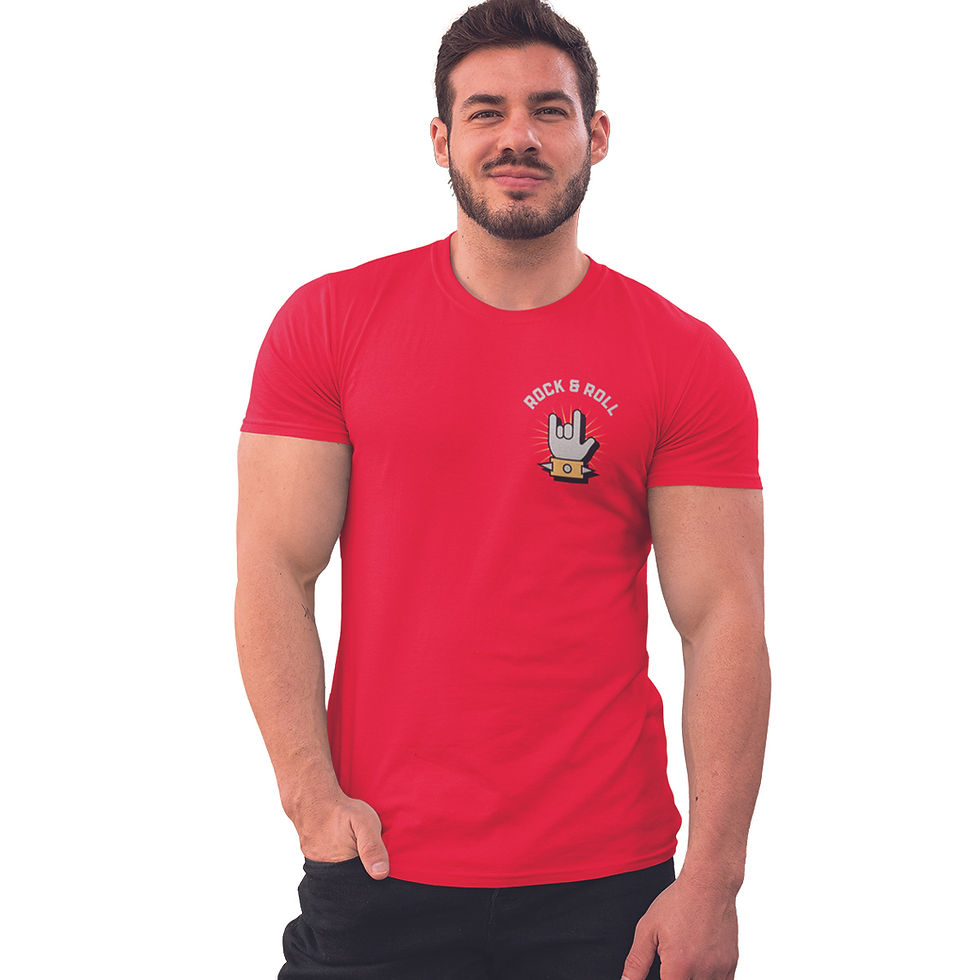 Miniatura: Camiseta Masculina Ouço Rock & Roll Mão