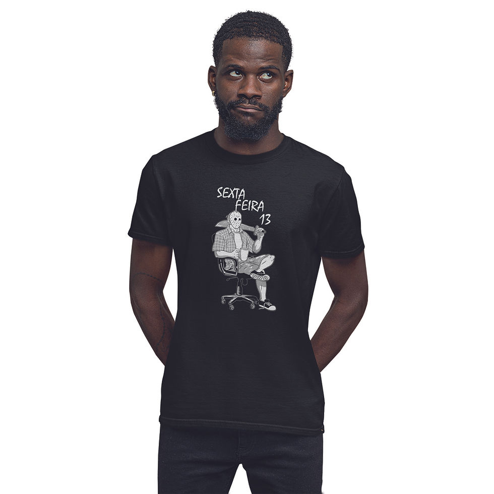 Miniatura: Camiseta Masculina Jason Sexta Feira 13 Escritório