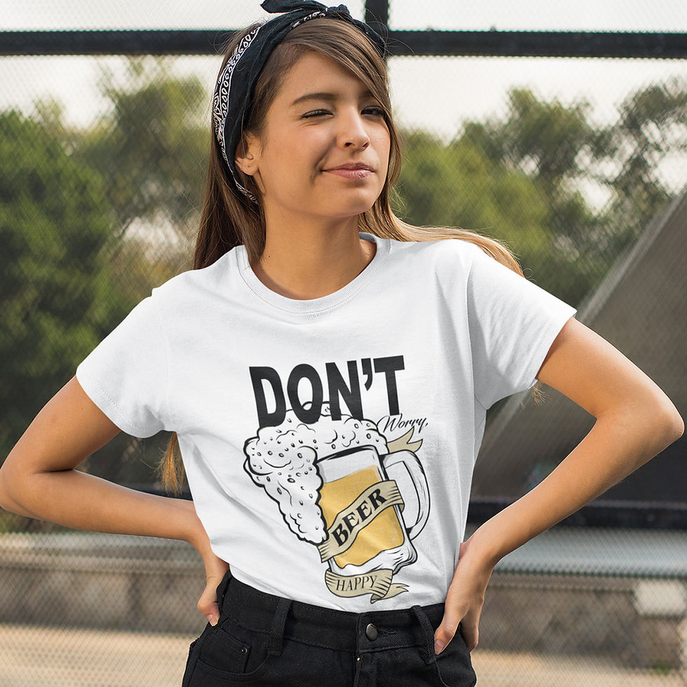 Miniatura: Camiseta Don't Worry Beer Happy Feminina