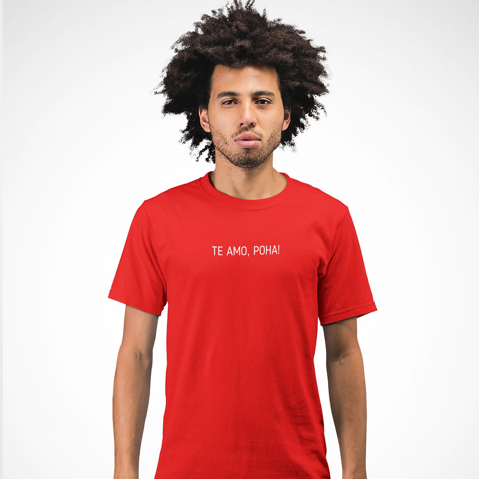 Miniatura: Camiseta Masculina Te Amo Poha Namorados Love Hipsters