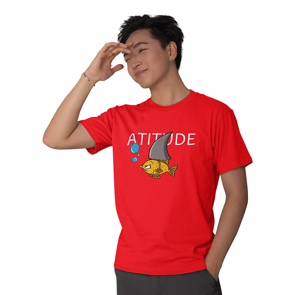 Miniatura: Camiseta Masculina Peixe Atitude Tubarão