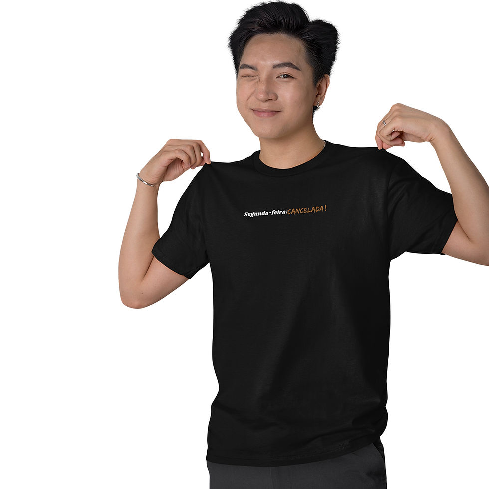 Miniatura: Camiseta Masculina Segunda Feira Cancelada Frase Minimalista