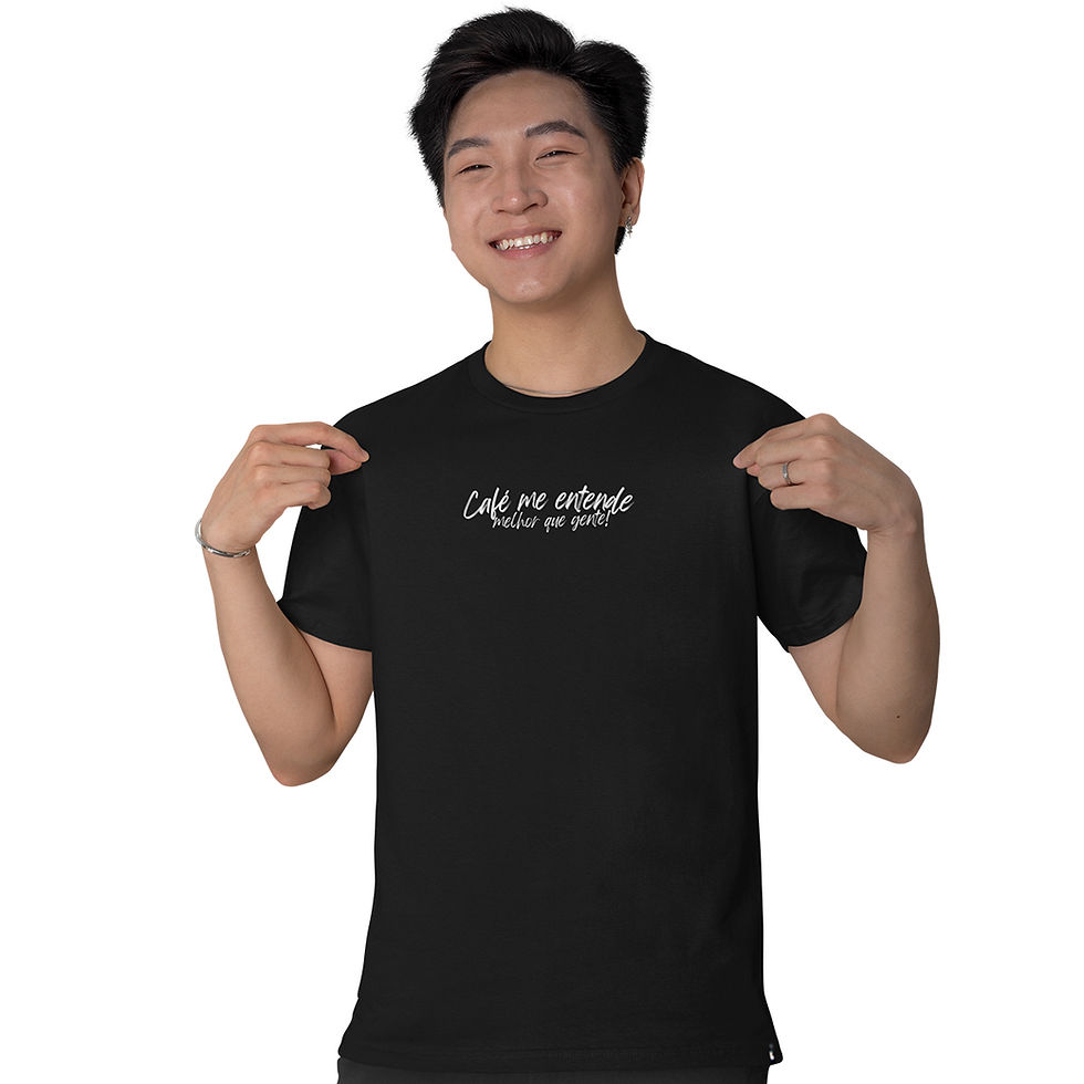Miniatura: Camiseta Masculina Café me Entende Mais Que Gente Frase