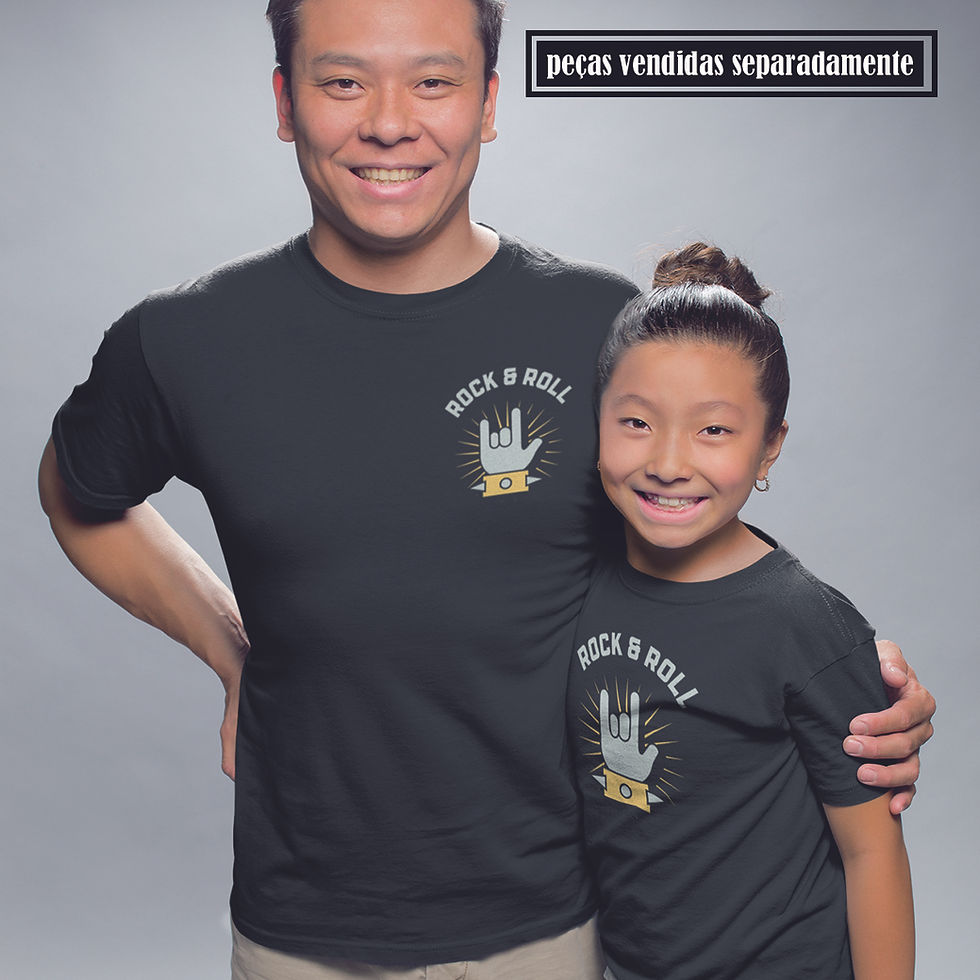 Miniatura: Camiseta Masculina Ouço Rock & Roll Mão