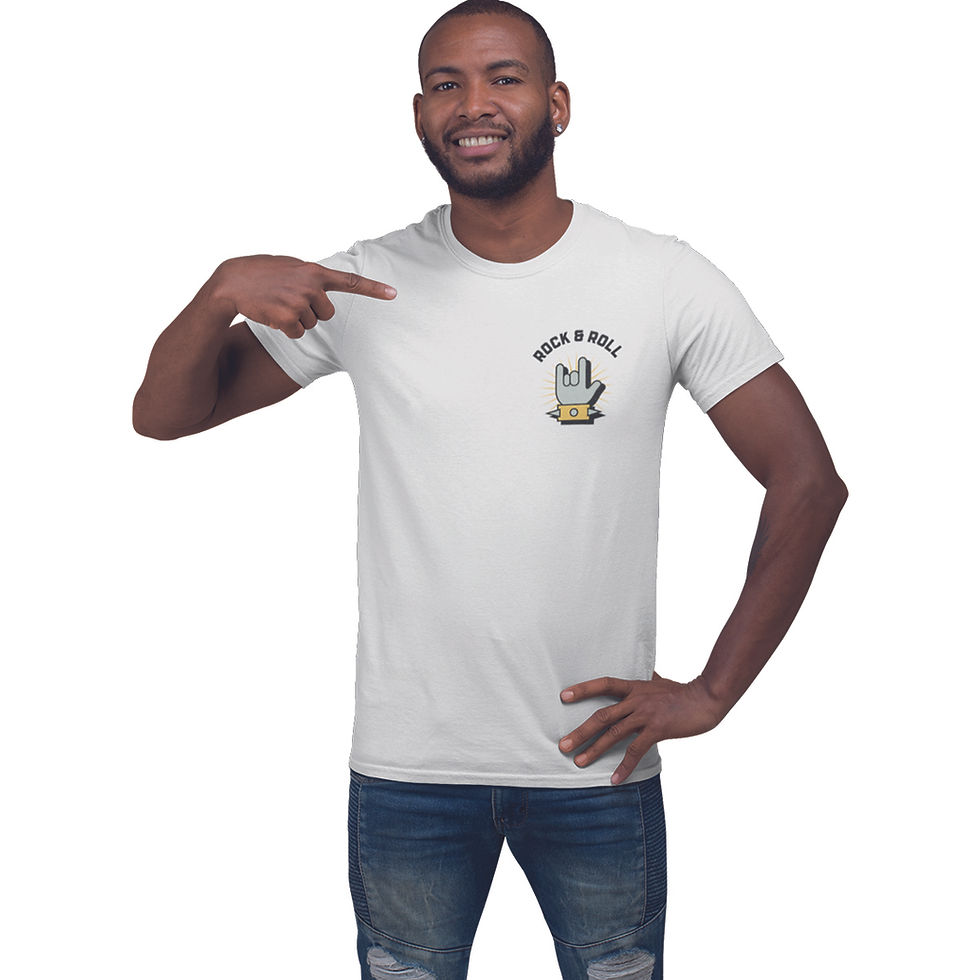 Miniatura: Camiseta Masculina Ouço Rock & Roll Mão