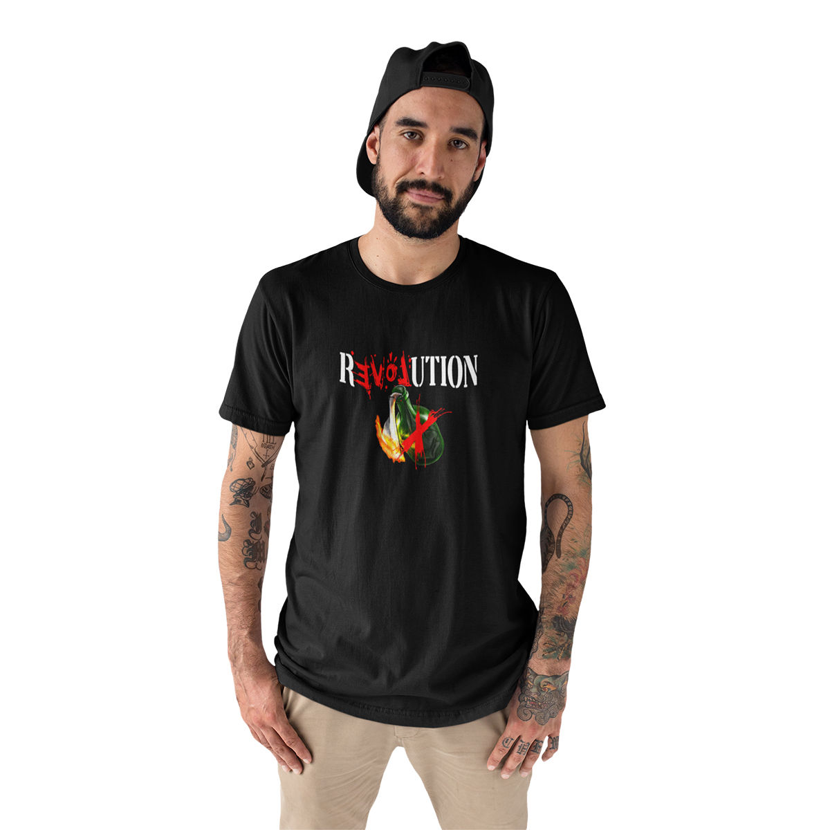 Camiseta Masculina Revolution Love Molotov Revolução Amor