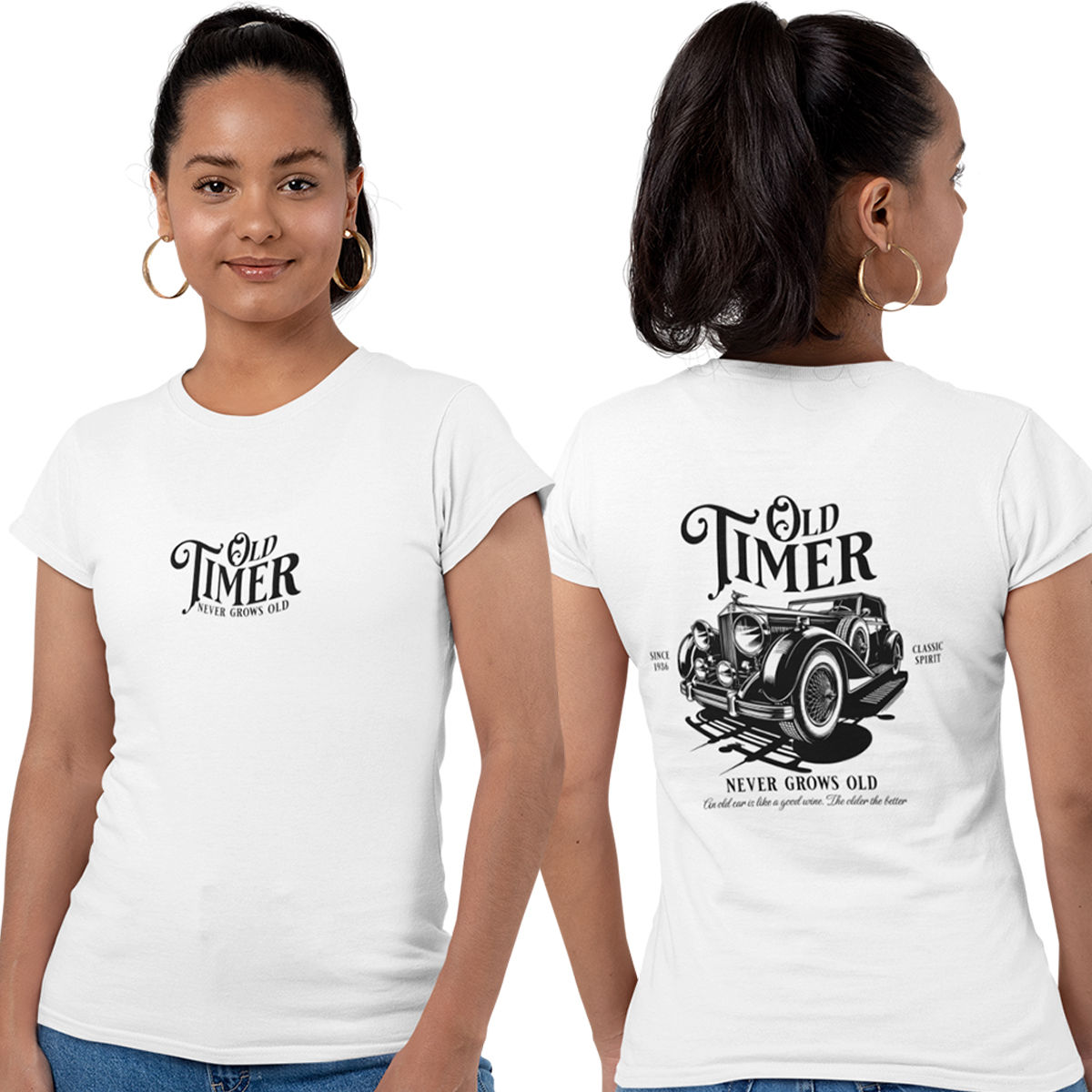 Camiseta Feminina Carro Antigo Não Envelhece Packard 1936