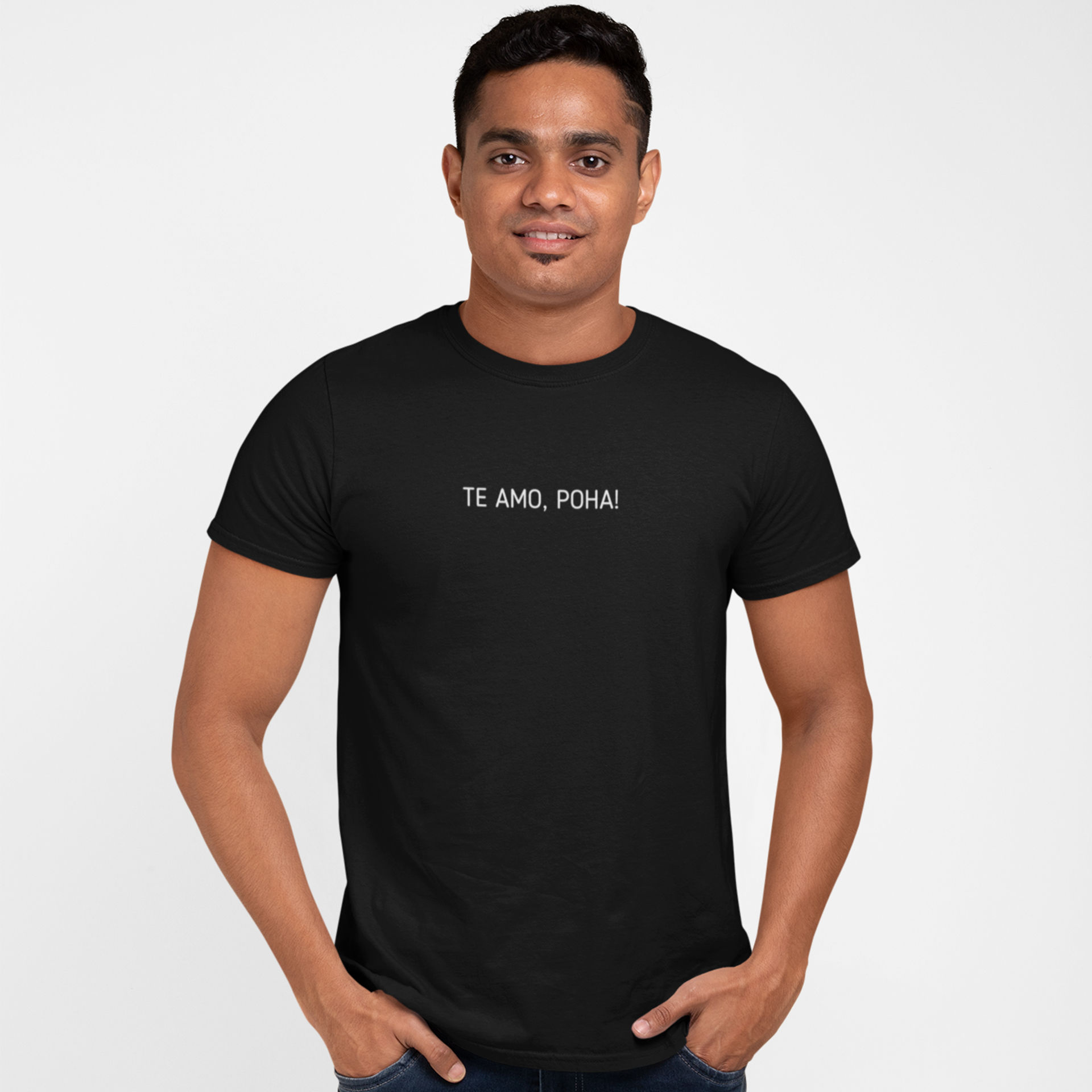 Camiseta Masculina Te Amo Poha Namorados Love Hipsters