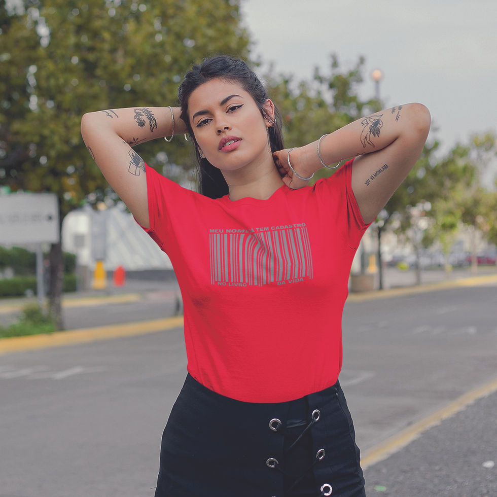 Miniatura: Camiseta Meu Nome Está Escrito no Livro da Vida Feminina