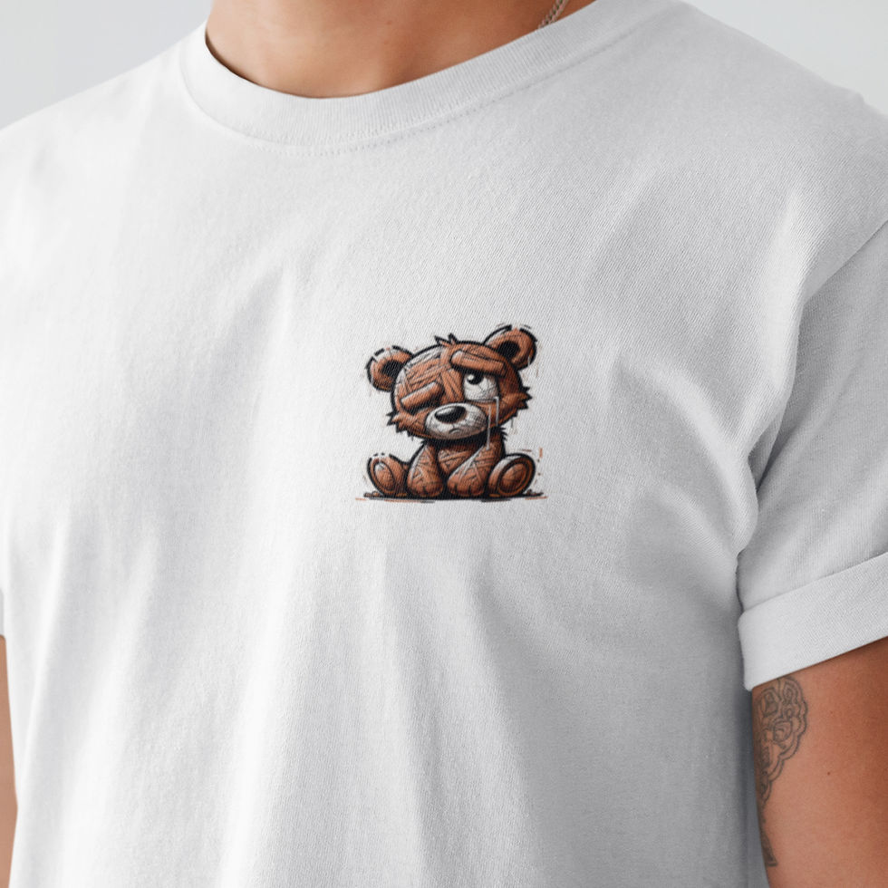 Miniatura: Camiseta Masculina Ursinho Triste Streetwear