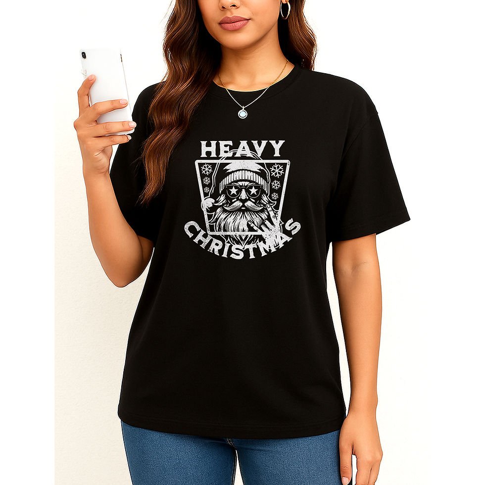 Miniatura: Camiseta Heavy Christmas Papai Noel Rock Metal