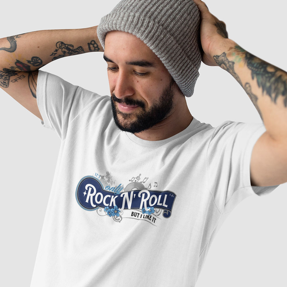 Miniatura: Camiseta Masculina Only Rock N' Roll Vintage Vinyl Hipsters