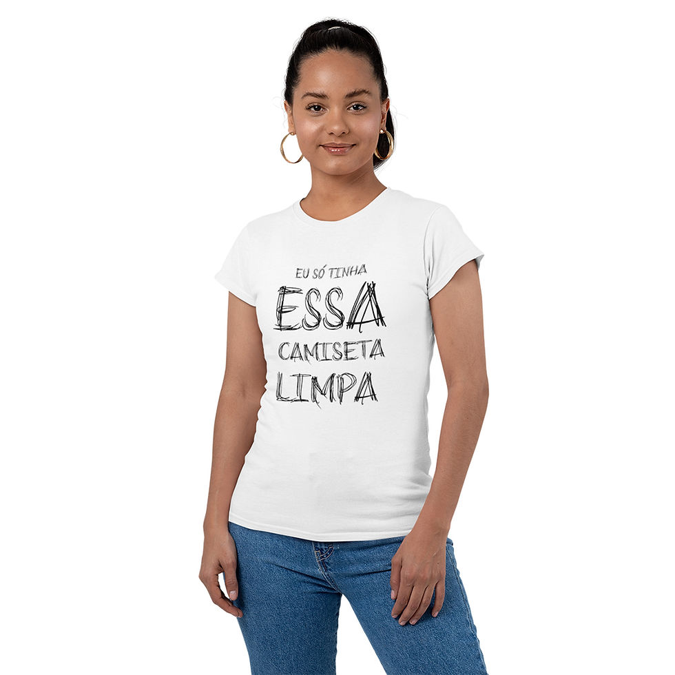Miniatura: Camiseta Feminina Última Camiseta Limpa Baby Look