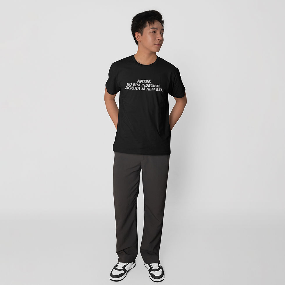 Miniatura: Camiseta Masculina  Antes Eu Era Indeciso  Agora Já Não Sei