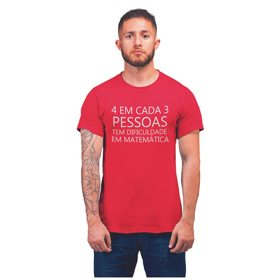Miniatura: Camiseta Masculina Dificuldade em Matemática