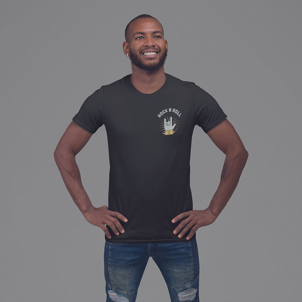 Miniatura: Camiseta Masculina Ouço Rock & Roll Mão