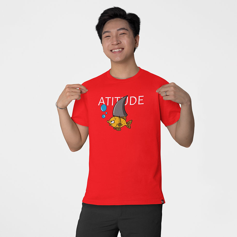 Miniatura: Camiseta Masculina Peixe Atitude Tubarão