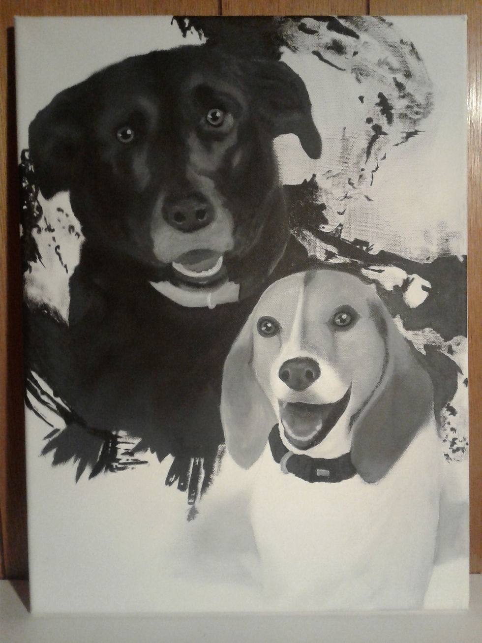 Thumbnail: Gift Certificate for Acrylic Pet Portrait (b/w)