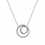 Thumbnail: Hot Diamonds Sterling Silver Shimmer Circle Necklace DN227