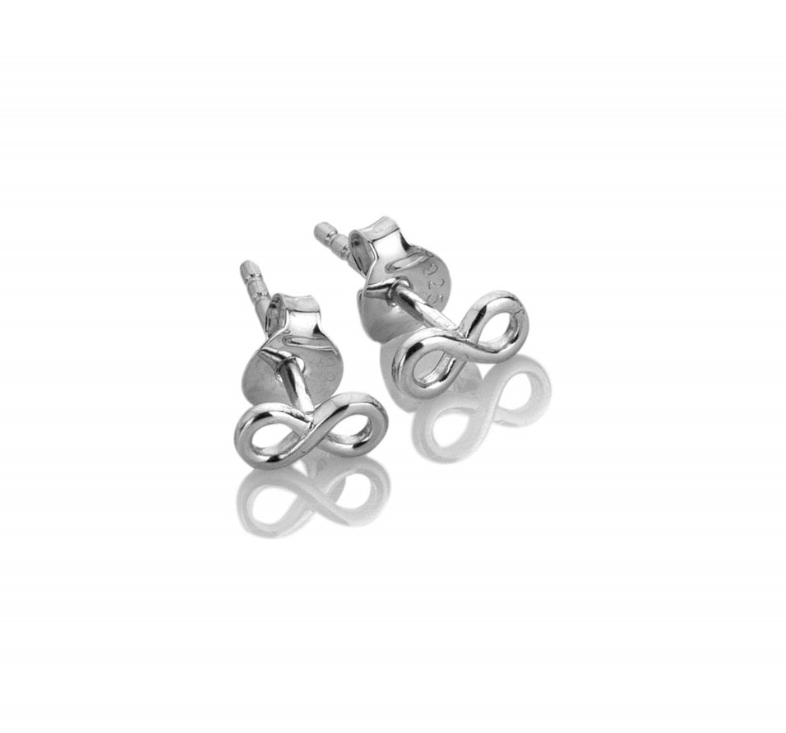Thumbnail: Silver Whisper Best Friend Sterling Silver Infinity Earrings SWE007