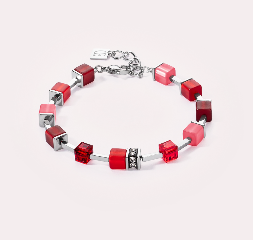 Coeur De Lion GeoCUBE® Iconic Pure Bracelet Red 2700/30-300