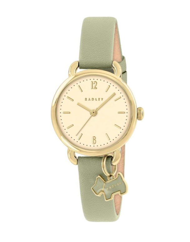 Radley London Gold Dial and Green Leather Strap RY21928A