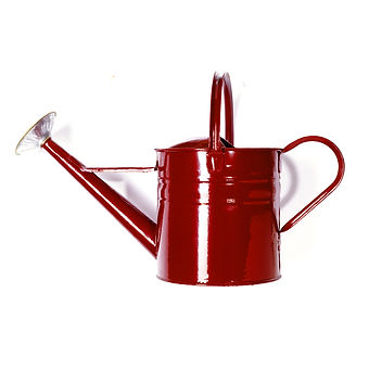 Red Tin Watering Can