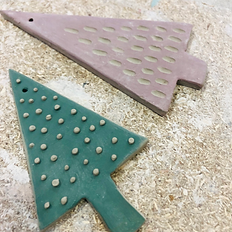 adornos de cerámica para el arbolito