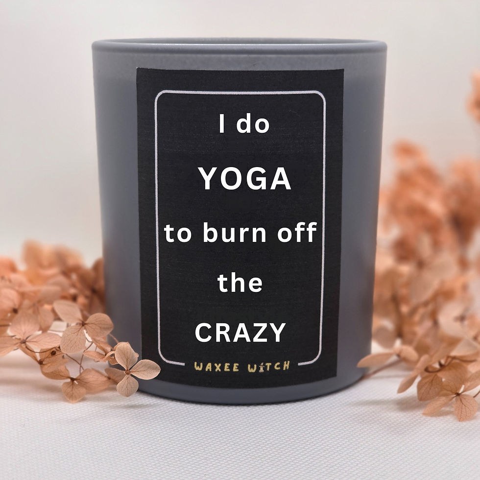 Yoga Lover Gift For Her Unique Joke Birthday Present Funny Candle For Fr