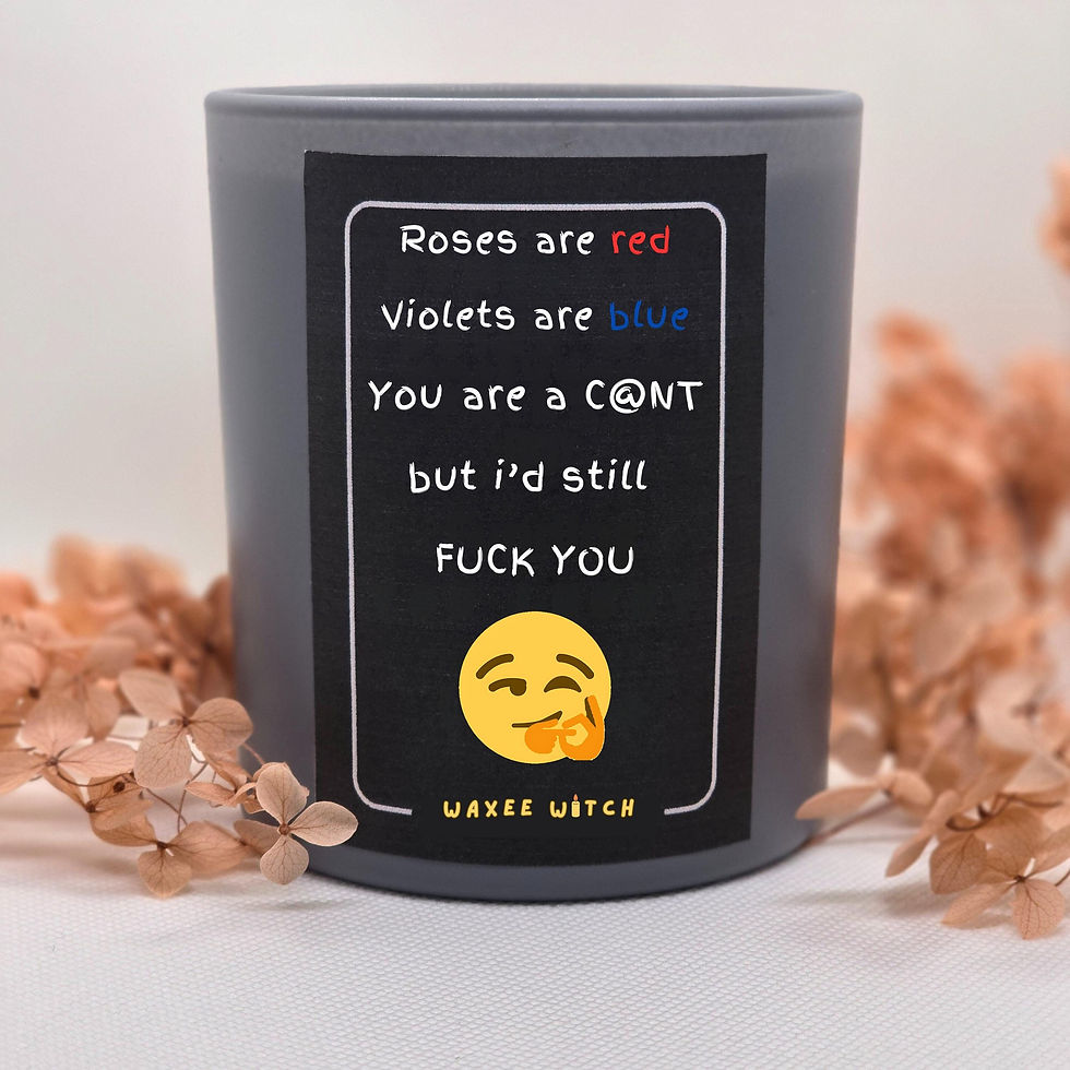 Naughty Valentine�s Day Gift Idea for Him or Her, Unique Rude Soy Candle