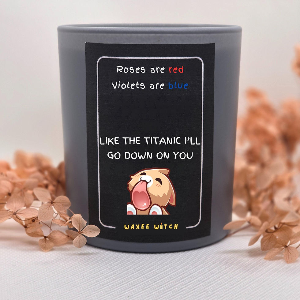 Naughty Valentine�s Day Gift Idea for Her, Unique Rude Sexy Horny Candle Down