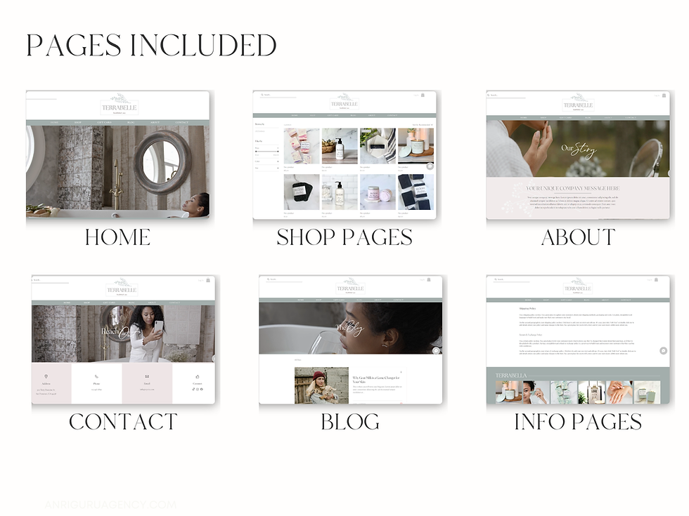 Thumbnail: E-Commerce Online Shop Website Template - Candles & Soap - TerraBella