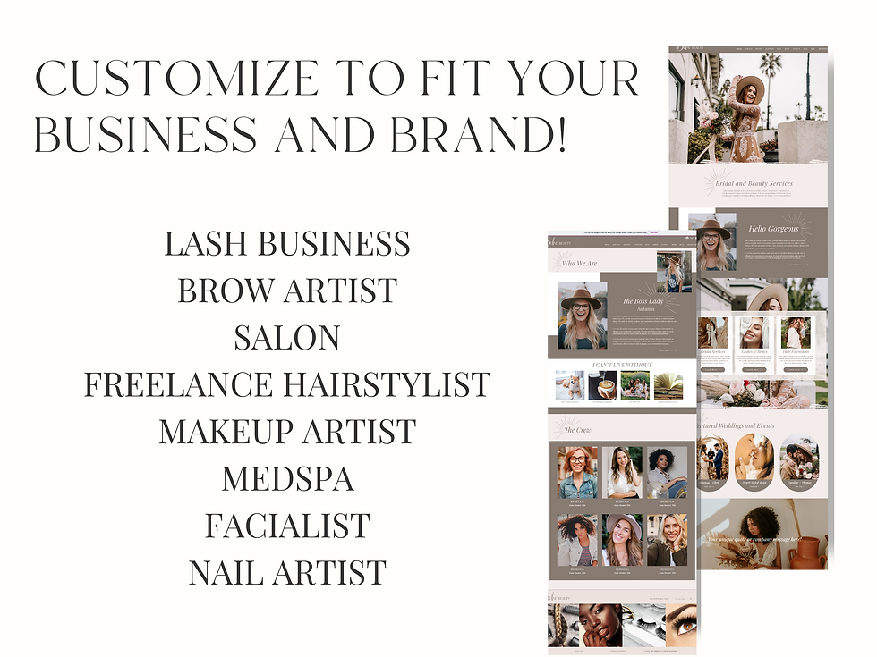 Thumbnail: Salon and Bridal Beauty Wix Website Template - Boho Beauty