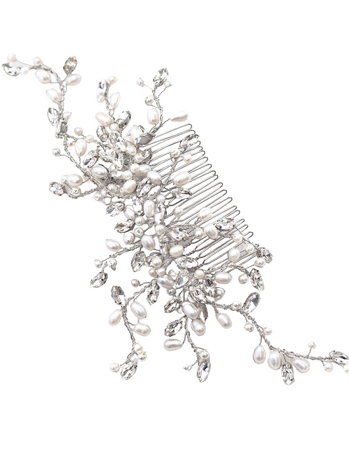 "Gwen" Large Bridal Hair Comb