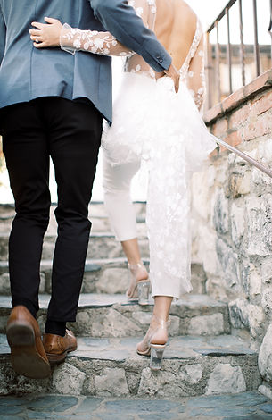 modern cream desert bride and groom 114